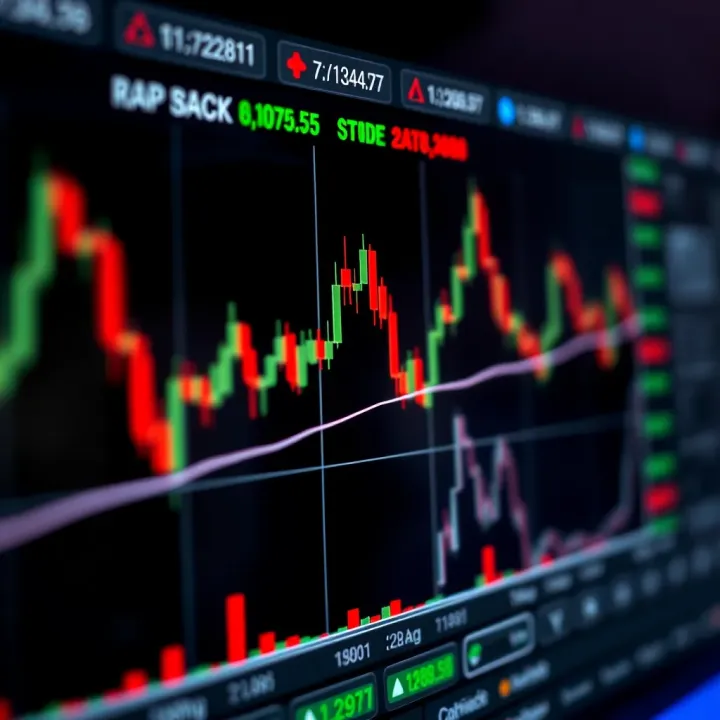 Illustration showing common chart patterns like head and shoulders, double top, and triangles in a trading graph
