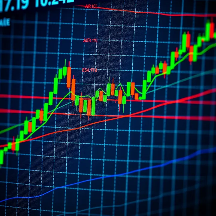 Visual guide highlighting key support and resistance zones on a stock market chart relevant to South African trading environments