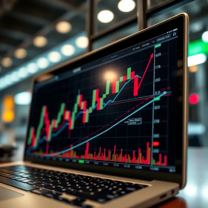 Forex Market Strategies and Trend Analysis Graph showing forex trading strategies with upward and downward trends