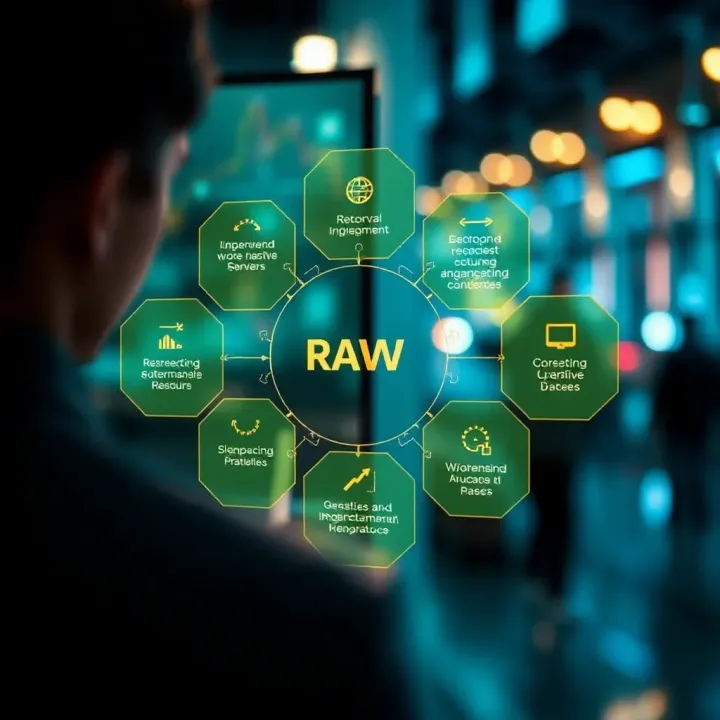 Diagram highlighting key insights and practical considerations for implementing RCG Raw effectively