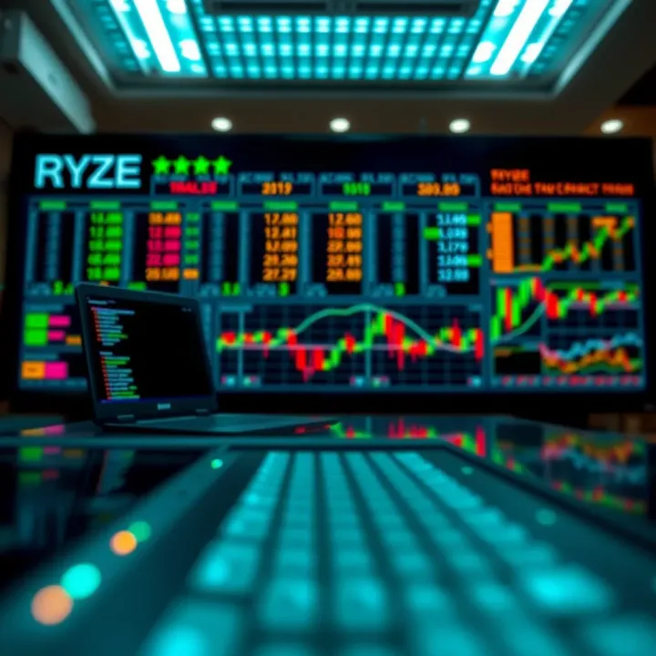 Trading Solutions and Risk Management at Ryze Prop Firm Visual representation of trading programs, funding options, and risk management strategies offered by Ryze Prop Firm