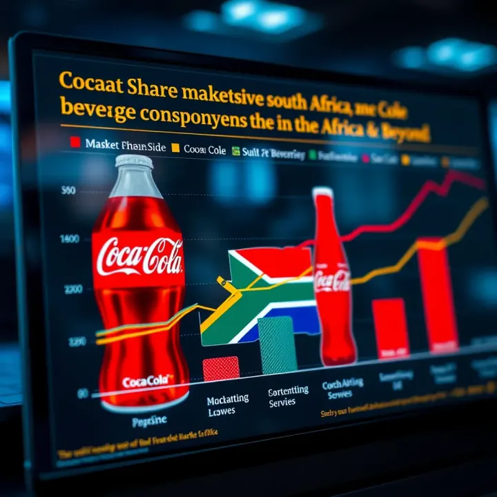 Graph illustrating market share comparison between Coca-Cola and key South African beverage companies