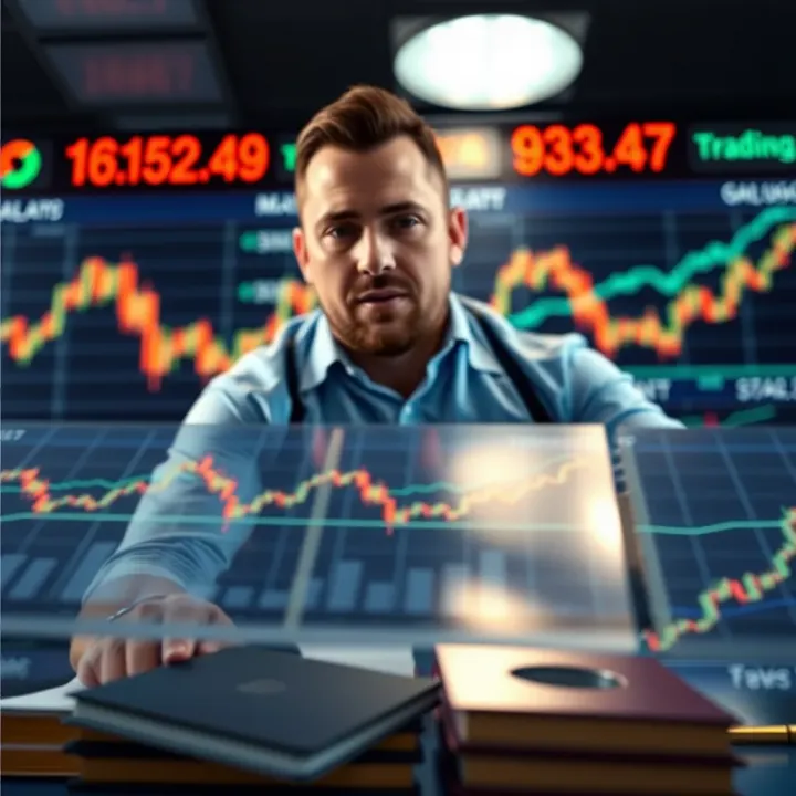Financial charts and graphs representing wealth growth and investment strategies