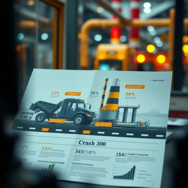 Technical and Environmental Factors in Crash 300 Diagram illustrating technical and environmental factors contributing to a major industrial accident