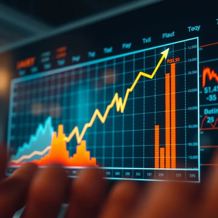 Phases of Economic Growth and Decline Graph illustrating the phases of economic growth and decline with fluctuating market trends