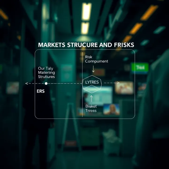 Diagram illustrating market structure components and risk management principles