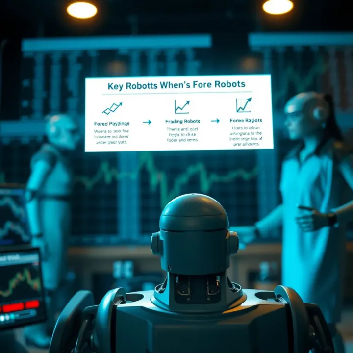 Diagram illustrating key factors to consider before using forex robots in trading