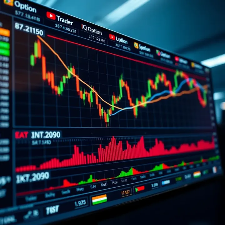 Trading platform interface displaying various financial instruments and real-time market data