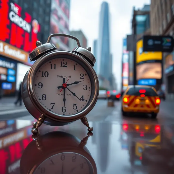 Time Conversion Between New York and South African Trading Hours Clock showing the time difference between New York and South Africa