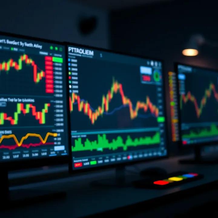 Digital interface showing trading tools and platform used by retail traders in South Africa