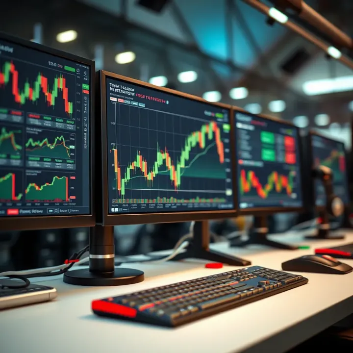 Automated trading system monitoring financial charts and data streams