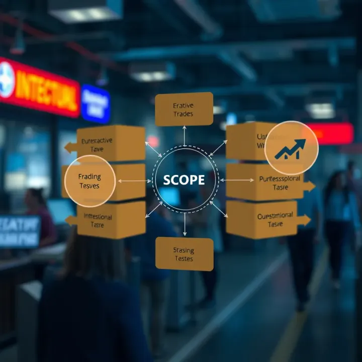 Diagram illustrating the structure and flow within scope markets highlighting their unique features