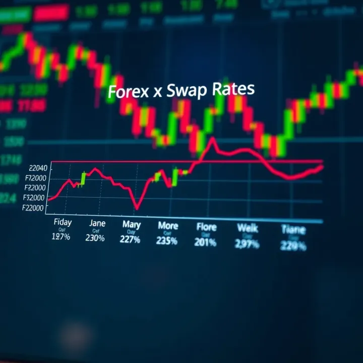 Diagram showing forex swap rates affecting currency pairs between trading days