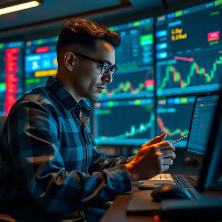 South African trader analyzing synthetic trading platforms and market data