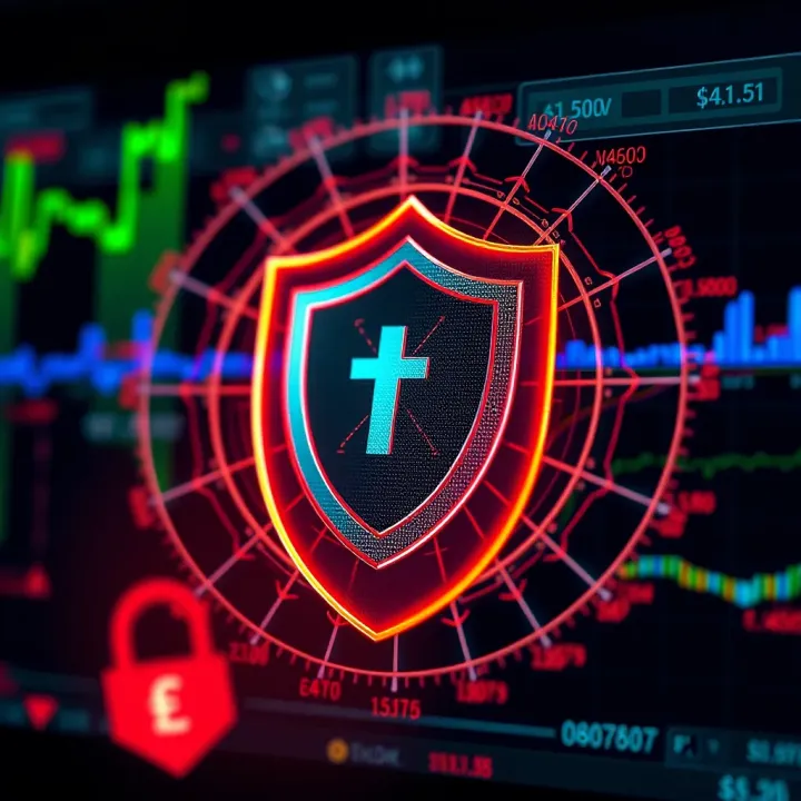 Security Features of Templer FX for Safe Trading Illustration of secure trading environment with shield and currency symbols
