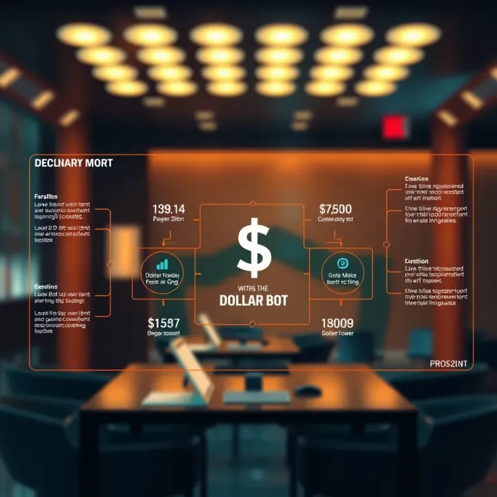Diagram illustrating the operational framework of the Dollar Bot in financial transactions